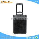 Double 6" Subwoofer Portable Speaker With USB/SD/FM/Wireless Mic/Guitar Input/Remote Control thumbnail-1