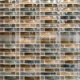 Cheap Classical Style Crystal Arch Glass Mosaic Tile for Home Interior Decoration /wallpapers(PMGIL054)