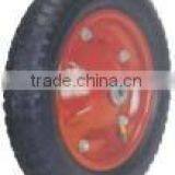 High Quality Wheelbarrow Rubber Wheel 400-8 PU thumbnail-4