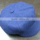Popular Blue woolen cloth Lady Fashion Hat