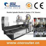 Double-Spindle Double-Rotary Engraving Machine