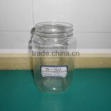 370ml hexagon clear glass honey jar