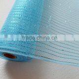 270g Light Blue Flower Netting Wrap thumbnail-1