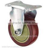 Single Bearing Swivel PVC Screw Industrial Casters With Brake thumbnail-2