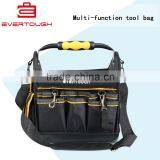 1680D Polyester Open top tool carry bag with shoulder strap tool bag OEM BAG ODM