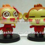 shake head customized toy & doll, customized vinyl toy, cartoon shaking head toy