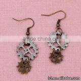 Cheap Fashion Imitation Jewelry New Popular Steampunk DIY 3pcs Gear Earrings Made in China Yiwu thumbnail-5