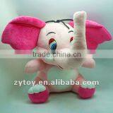 Soft Plush Pink Elephant Toys OEM