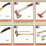 Hot Sale All Kinds of High Quality Fireman Damascus Steel Hatchet With Wooden Hand thumbnail-1