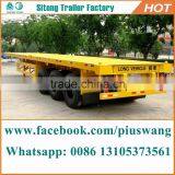 Competitive Price Durable Flatbed Semi-trailer Gooseneck Container Transport Trailers thumbnail-1