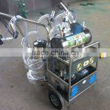 Cow Milk Sunction Machine /vacuum Pump Two Tanks Milking Machine With Electric and Gasoline Engine thumbnail-2