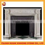 Chinese Carved Marble Stone Fireplace for Construct Decoration thumbnail-4
