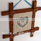 Gift for Her Wooden Frame With Heart and Flowers thumbnail-4