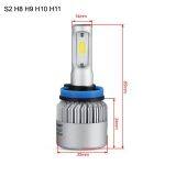 Led Headlight COB 4000LM/8000LM S2 H8 H9 H11 Cob Led Car Headlight High/low 72w 8000lm 2.5a Led Car Headlight thumbnail-4
