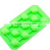 Silicone Food Grade Standard Apple Shape Ice Cube Tray/silicone Ice Molds