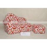 set of 2 children PU sofa with beautiful pattern