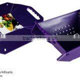 PP Plastic Food Grade Household Product Factory Wholesale Foldable Colander thumbnail-1