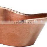 Copper Antique Metal Bath Tube Shape Wine Ice Bucket thumbnail-1