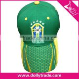 3D Embroidery Cheap Plain Custom 6 Panel Wholesale Green Baseball Hat and Cap
