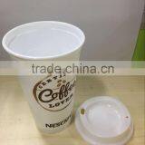 Hot and Cold Plastic Travel Coffee Cup With Lid and Silicone Band thumbnail-6
