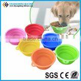 2010 Hot Selling Silicone Folding Suction Cup Bowl for All Kinds of Pets thumbnail-4