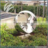 Stainless Steel Garden Eye Modern Abstract Sculpture thumbnail-1