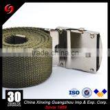 Military Classical Canvas Pants' pp Belt for Officer Cotton or Nylong Polyester Ribbon Metal Buckle Canvas Belt thumbnail-3