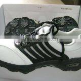 High Top Brand Children Golf Shoes With Spike Use Rubber and Genuine Leather for Kids With Family Business Sports on the Grass thumbnail-1