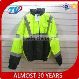 Yellow and Navy Mens Safety Winter Jacket Coat thumbnail-1