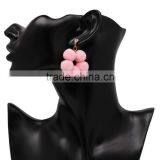 Bohemian Colorful Pompon Dangle Earrings for Women thumbnail-6