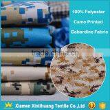 Hot Sale Wear Resistant Tooling Fabric 100% Polyester Camouflage Printed Gabardine Fabric