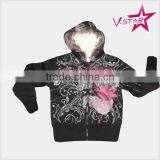Ladies Fleece Hoodie With Fur Lining thumbnail-1
