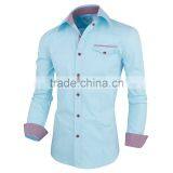 OEM 2017 Latest Shirts Pattern Men's Short Sleeve Oxford Shirt thumbnail-5