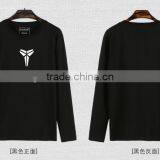 Custom Logo Printing Casual Round Neck 100% Cotton Custom Long Sleeve Man Tshirt thumbnail-1