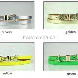 MOQ 1pc High Quality Shinny 14 Different Colors Beautiful Metal Buckle Cheap Price Belt for Women Belt Cummerbund thumbnail-2