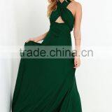 Forest Green Maxi Dress thumbnail-5