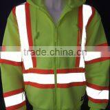 Polyester Inner Brush Fleece hi Vis Jacket Safety Sweatshirt Meet ANSI thumbnail-4
