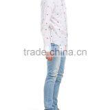 Men's Long Sleeve Birds Pattern Cotton Shirt thumbnail-2