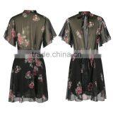 2017 New Trend Summer Dresses for Women Sexy Backless Perspective Printing Chiffon Beach Fashion Dresses thumbnail-4