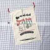 Wholesale Cheap Back Santa Super Cotton Sacks Used With Drawstring Christmas High Quality Canvas Gift Sacks Bags Used Jute Sacks thumbnail-2