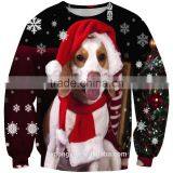 Black Dog Christmas Unisex 3D Printed Snowflake Sweatshirts/blue na Plus Size 3d Fashioable Christmas Hoodies Without Hood