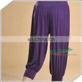 Women's 3/4 Capri Pants Bamboo Fiber Hidden Elastic Band thumbnail-4