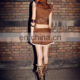Steampunk Sleeveless Crop-top With Synthetic Leather thumbnail-6
