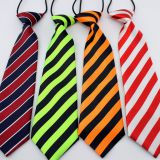 Striped Orange Mens Silk Necktie High Manscraft Adult