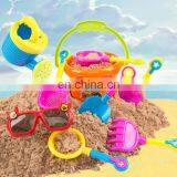 9 Pcs Beach Bucket Rake,Shovel and Moulds Toys Playset for Kids in Reusable Mesh Bag Children Beach Sand Pit Fun Toys Set thumbnail-1