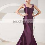 Real Sample Dark Purple Spaghetti Strap Sleeveless Evening Gowns Floor Length Mother Of The Bride Dress With Jacket thumbnail-2