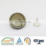 Nickle Free Metal Moving Grey Clothing Jeans Button for Demin