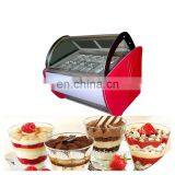 Commercial Stainless Steel Ice Cream Showcase / Gelato Display With High Quality/Freezer Display for Ice Cream