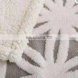 100% Polyester Sherpa Flannel Blanket Two Sides Brushed Cozy Fleece Throw thumbnail-2