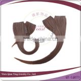 fashion cheap beauty straight brown synthetic nature hair extensions